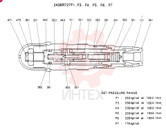 VALVE ASSY,RELIEF CONSISTS OF THE FOLLOWING PARTS 2436R727F1.F3-F7
