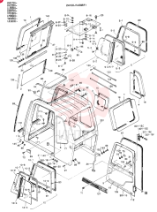 Схема (SK120) - MARK III EXCAVATOR ASN LP08001 (NA) (1/91-12/95) 24100J14396F1 (2)
