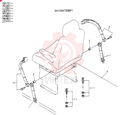 BELT ASSY, SEAT 24100N7338F1