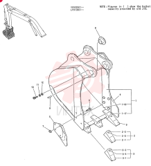 BUCKET ASSY, 0. 31MS LP61B00038F1