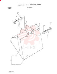 Bucket, Scraper 2412J1378F1