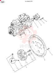 Схема (SK120LC) - MARK III EXCAVATOR ASN YP01801 (GLOBAL) (1/91-12/06) 24100N6211F2