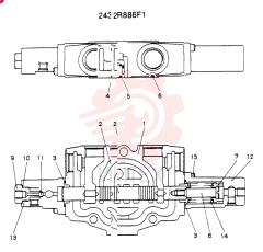 SPOOL ASSY CONSISTS OF THE FOLLOWING PARTS 2436R886F1