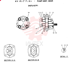 HYDRAULIC PUMP 2437U157F1