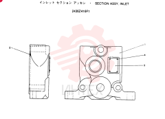 Схема (SK120LC) - MARK III EXCAVATOR BTW YPU0301 - YPU0500 (1/95-12/95) 2436Z416F1