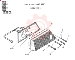 LIGHT,RH, 24V, 25W 2456U105F3