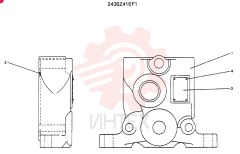 Схема (SK120LC) - MARK V EXCAVATOR BTW YP02301 - YP02376 (1/94-12/95) 2436Z416F1