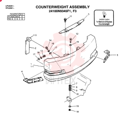 COUNTERWEIGHT ASSY (EC), QTY-F1: F1