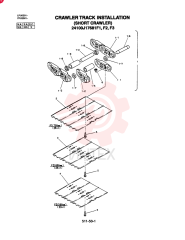 CRAWLER TRACK INSTALLATION (SC) (700mm SHOE), QTY-F1: F1