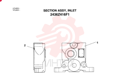 Схема (SK130) - MARK IV EXCAVATOR ASN LPU0201 (EU) (1/98-12/98) 2436Z416F1