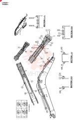 BOOM ASSEMBLY, 4.6M (STANDARD), QTY-F1: F1, Remarks: 5/98- 24100J19666F1 (2)