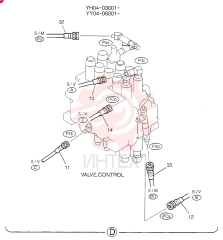 CONTROL LINES, VALVE YY64H00046F2 (1)