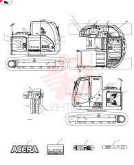Схема (SK140SRLC) - SHORT RADIUS EXCAVATOR ASN YH06-08001 [NATA13197 -] (9/10-12/12) YY22T00195F1