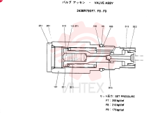 VALVE ASSY, Remarks: CONSISTS OF THE FOLLOWING PARTS 2436R790F7-F9