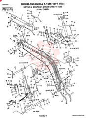 BOOM ASSY 5.15M (16FT 11IN) EXTRA & BREAKER BOOM SAFETY 24100J17409F4 (2)