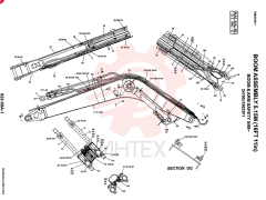 BOOM ASSY 5.15M BOOM & ARM SAFETY, Start Serial: 5/98- 24100J19633F1 (2)