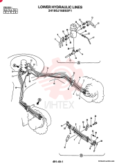 LOWER HYDRAULIC LINES 24100J16893F1