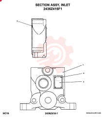 Схема (SK150LC) - MARK IV EXCAVATOR ASN YMU01501 (1/95-12/99) 2436Z416F1