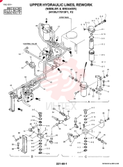 UPPER HYDRAULIC LINES, REWORK (N.A., NIBBLER & BREAKER), QTY-F1: F1 24100J17915F1 (2)