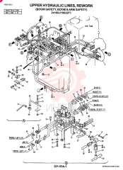 UPPER HYDRAULIC LlNES, REWORK(BOOM SAFETY, BOOM AND ARM SAFETY) 24100J19632F1 (1)