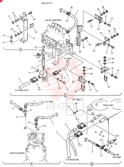 HYD LINES, UPPER (STD), QTY-F1: F1, QTY-F2: - YM32H00001F1 (2)