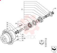 HYDRAULIC MOTOR YM15V00007F1 (2)