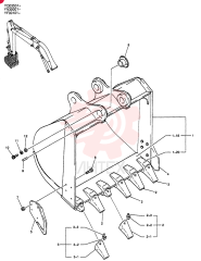 BUCKET ASSY,1.05M3