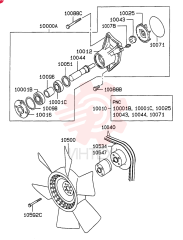WATER PUMP VAME993520