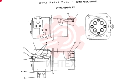 JOINT ASSY, SWIVEL, Remarks: CONSISTS OF THE FOLLOWING PARTS 24100J6649F1, F2