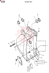 BUCKET ASSY. 0.45 CUBIC METER