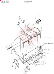 BUCKET ASSY. 0. 9 CUBIC METER