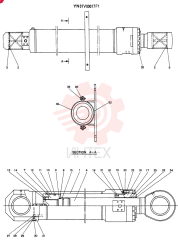 CYLINDER ASSY, ARM YN01V00017F1
