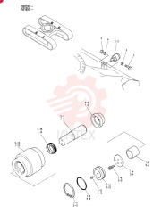 ROLLER ASSY, UPP, Serial Range: YQ002301-YQ002382