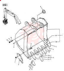 BUCKET ASSY, 0.9M3