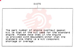 GASKET KIT VAME997397