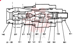 Схема (SK200) - MARK V EXCAVATOR BTW YN018001 - YN022848 (NA) (1/98-12/03) 24036R77F1
