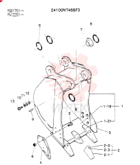 BUCKET ASSY 0.45M^3