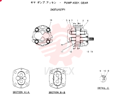 HYDRAULIC PUMP 2437U157F1