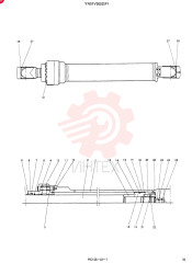 CYLINDER ASSY, SHORT LOADER YN01V00020F1