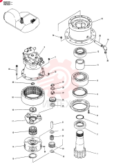 Схема (SK200LC) - MARK V EXCAVATOR BTW YQ002301 - YQ002654 (ANZ) (1/95-12/95) YN32W00002F1