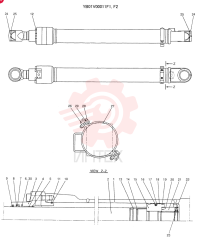 HYDRAULIC CYLINDER YB01V00011F1 (2)