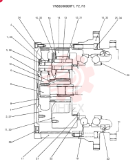 HYDRAULIC MOTOR YN53D00008F1 (1)