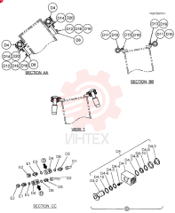 HYD LINES,  ARM (N & B) YN43H00082F1 (2)