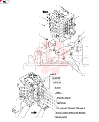 Схема (SK215SRLC) - SHORT RADIUS EXCAVATOR ASN LA06-02501 (1/11-12/11) YB64H00074F1 (2)