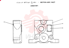 Схема (SK220) - MARK III EXCAVATOR ASN LQ02701 (1/91-12/95) 2436Z416F1