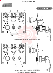 CONTROL PANEL ASSEMBLY (OPTIONAL HEATER - A/C)