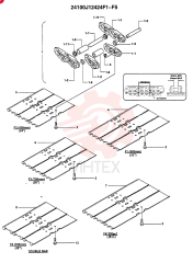 CRAWLER TRACK INSTALLATION (HEAVY DUTY) - 800mm (HDLC, HDHW, HDNLC) CONSISTS OF REF 1, 2, 3, & 4