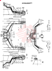 LOW HYDRAULIC LINES (OPTIONAL -N.A.) (HEAVY DUTY HIGH & WIDE - HDHW) 24100J20037F1