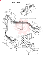 LOW HYDRAULIC LINES, (STANDARD CRAWLER-SC) 24100J18893F1