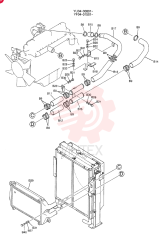 RADIATOR INSTAL, Serial Range: YU04-00801-YU04-00894 YF05P00002F1 (4)